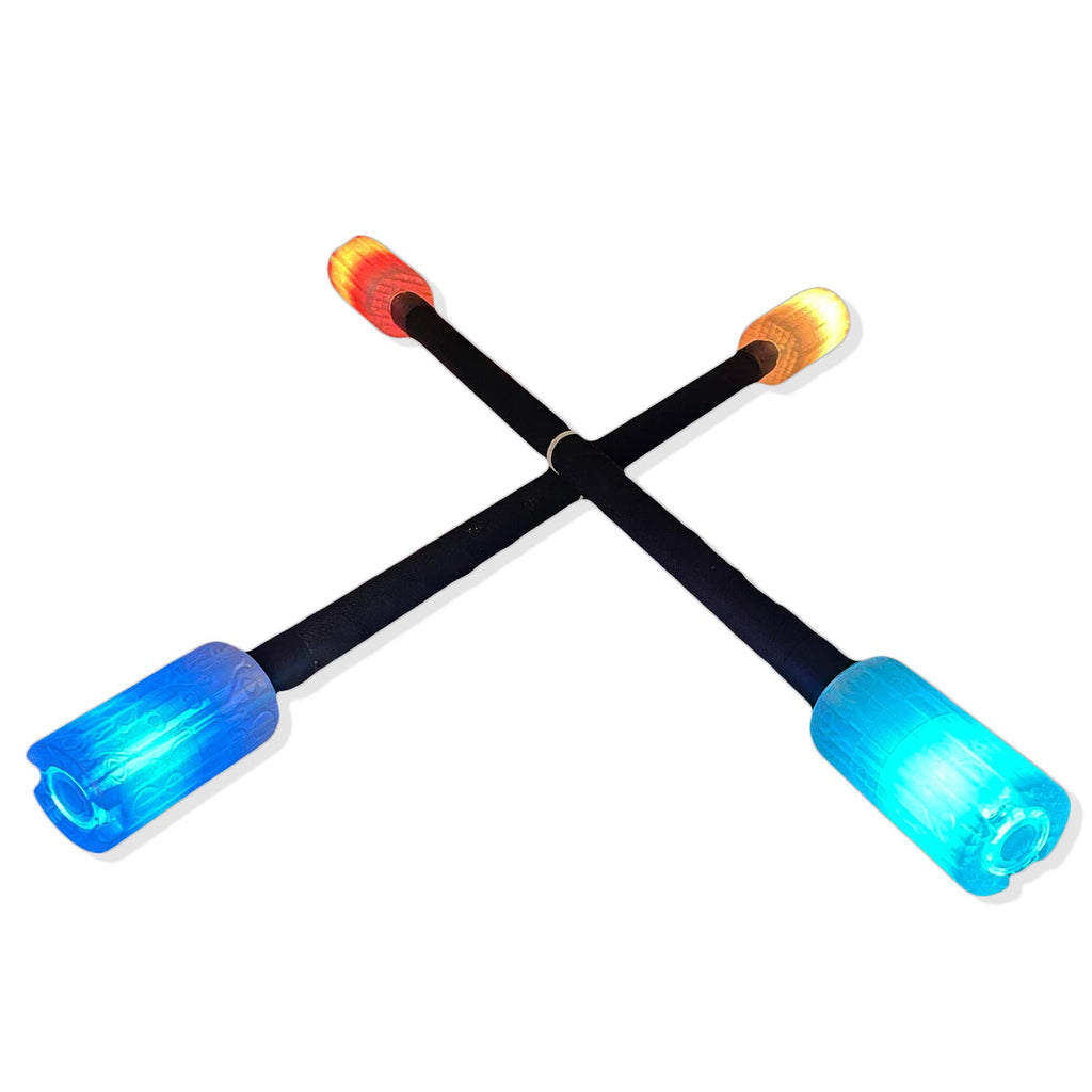 Double LED Glow Staff x2, Bo Staff Spinning